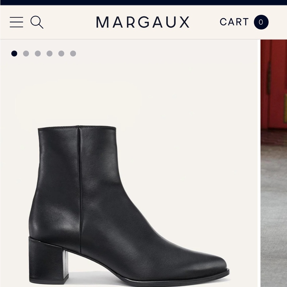 Margaux The Downtown Boot black leather ankle boots 9.5